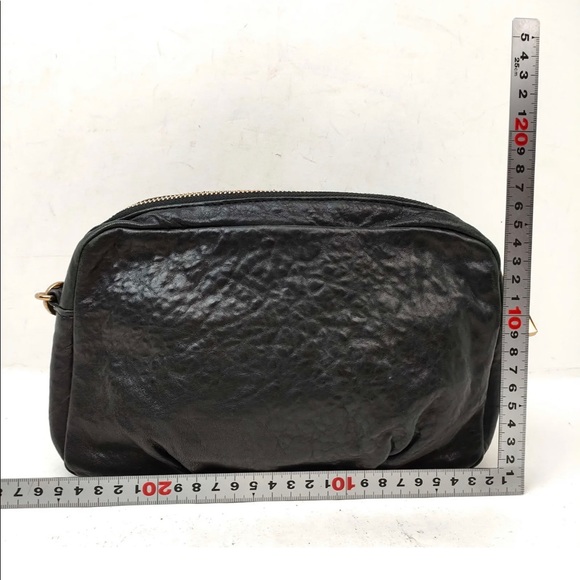 ♥️🥰100% Authentic Tory Burch Black Leather Crossbody Bag - Picture 2 of 14